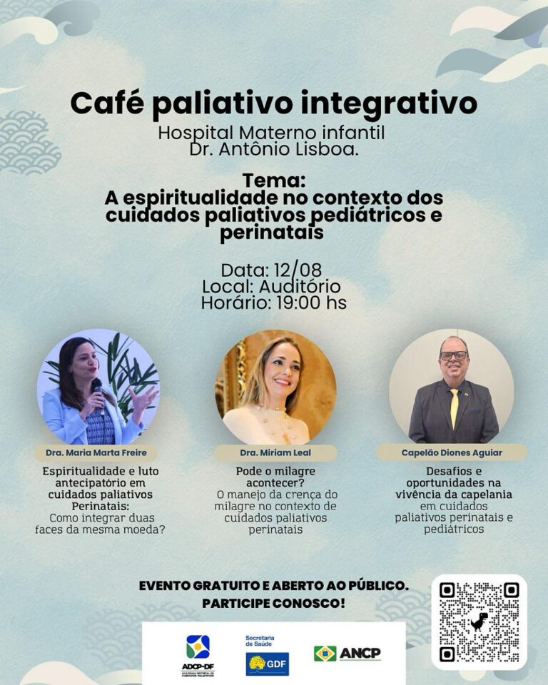 Poster Café Paliativo Integrativo - #Dra. Miriam Leal